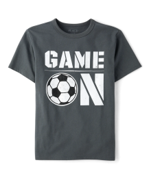 Childrens Place Grey Game On Tee